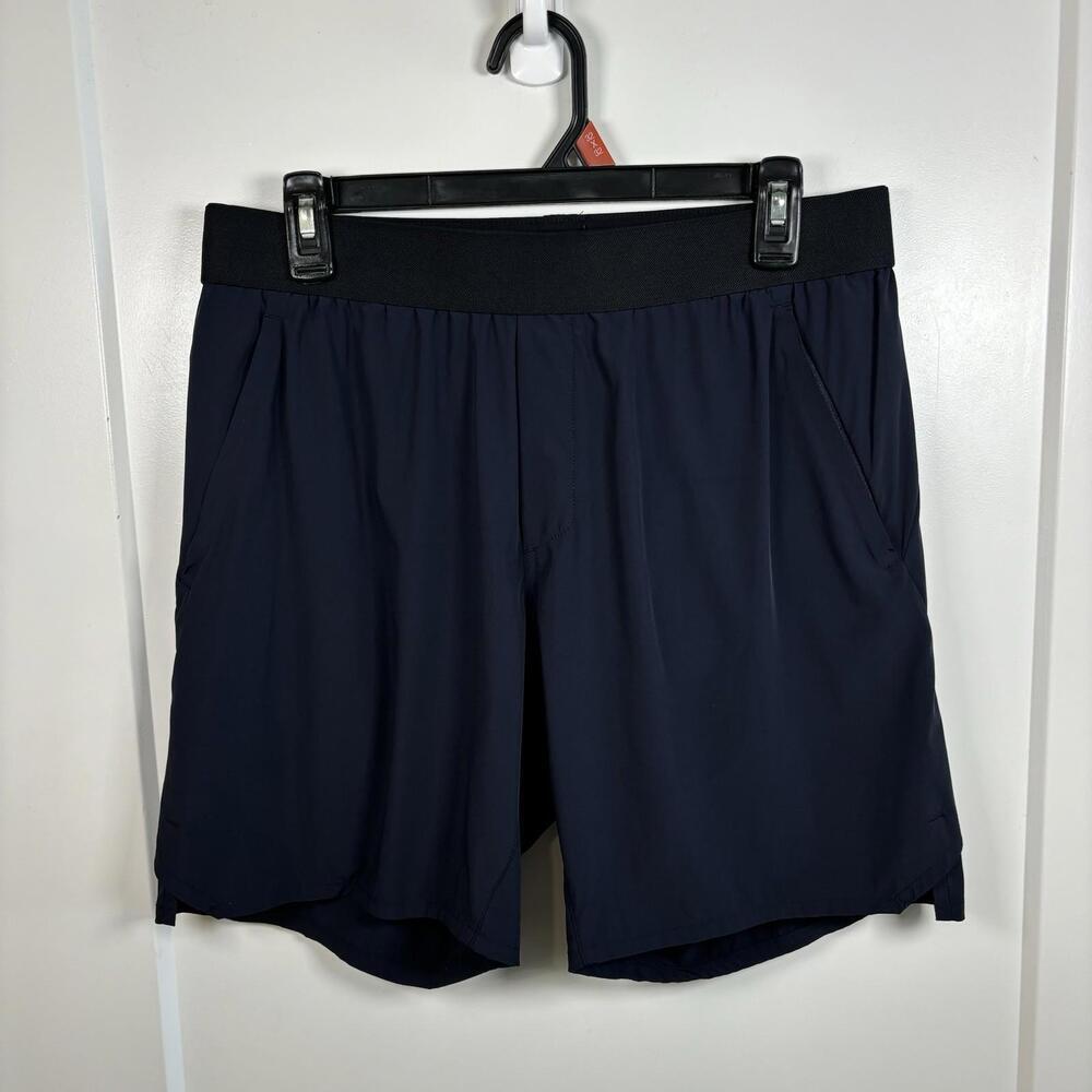 Ten Thousand Tactical Shorts Men Size M 7" Liner Navy Blue Stretch Gym EUC
